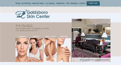 Desktop Screenshot of goldsboroskincenter.com